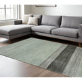 Homeroots Striped Transitional Rectangle Area Rug 9 X 12