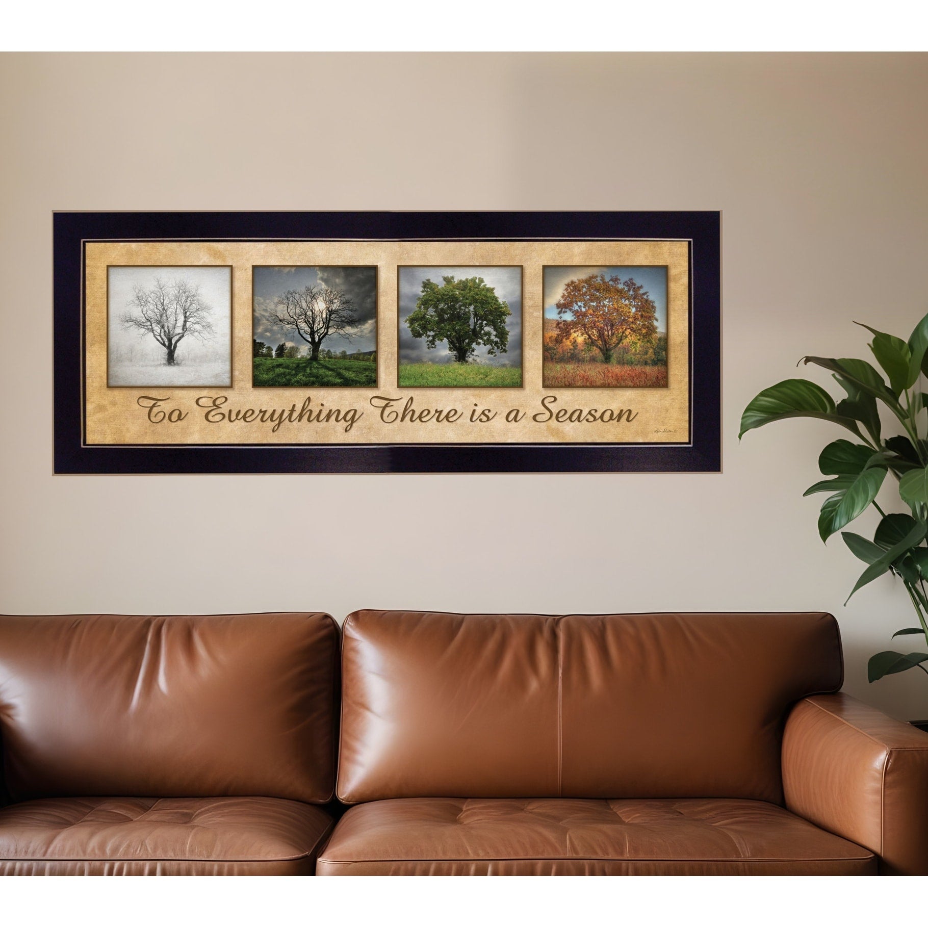 Homeroots There Is A Season Black Framed Print Wall Art