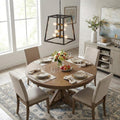 Homeroots Tiberton 6 Light Oil Rubbed Bronze Foyer Pendant With Antique Brass Sockets 19.00 X 23.25 X 19.00