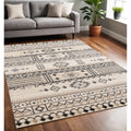 Homeroots Tribal Modern Rectangle Area Rug 5 X 8