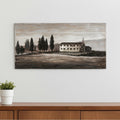 Homeroots Tuscan Cypress Hand Painted Distressed Unframed Wall Art