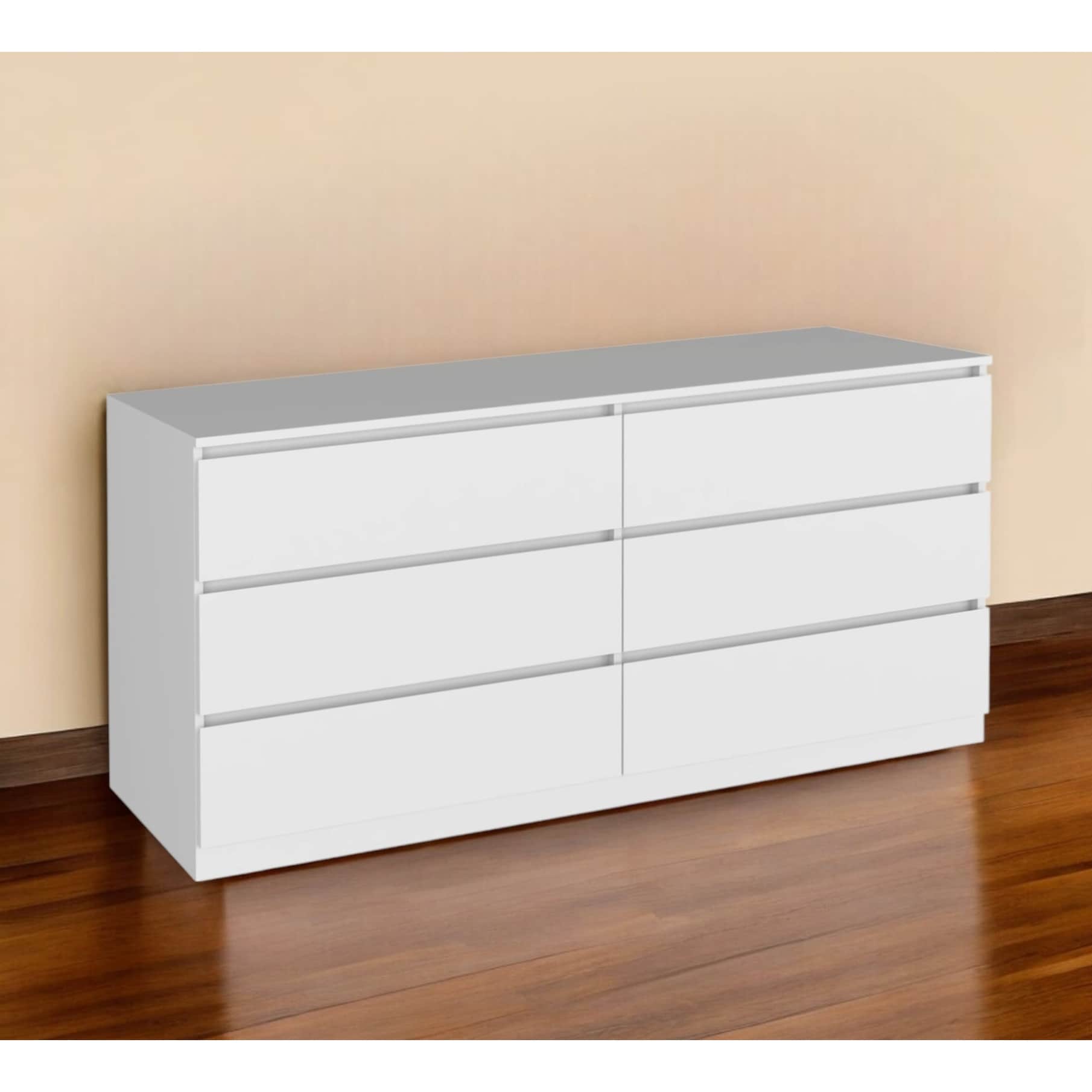 Homeroots Two Piece White Bedroom Set