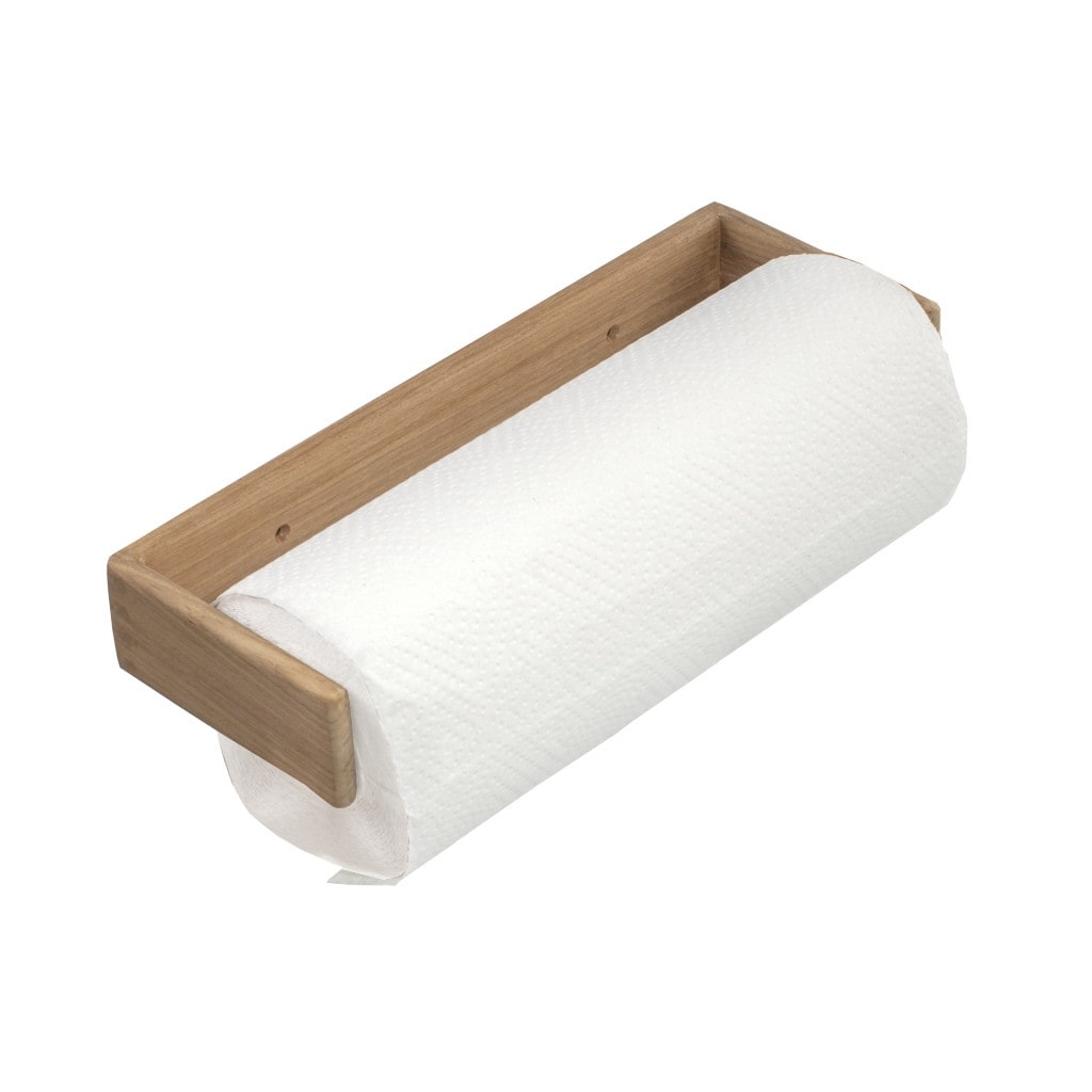 Homeroots Wall Mounted 12.25 Wood Paper Towel Holder 12.25 In. X 1.88 In. X 4.38 In.