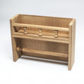 Homeroots Wall Mounted 13.07 Wood Spice Jar Rack Set 13.07 In. X 10.00 In. X 3.75 In.