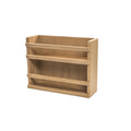 Homeroots Wall Mounted 13.13 Wood Spice Rack 13.13 In. X 10.13 In. X 4.25 In.