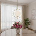 Homeroots White Single Metal Dimmable Ceiling Light With White Shades 11.81 X 45.27 X 17.71