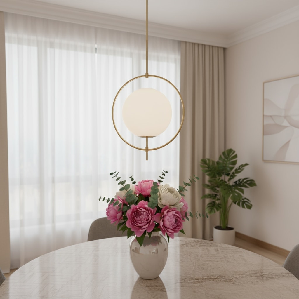 Homeroots White Single Metal Dimmable Ceiling Light With White Shades 11.81 X 45.27 X 17.71