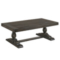Homestock 18 In.H Driftwood Coffee Table Dove Gray Finish Modern Wood Accent Table For Living Room Piece
