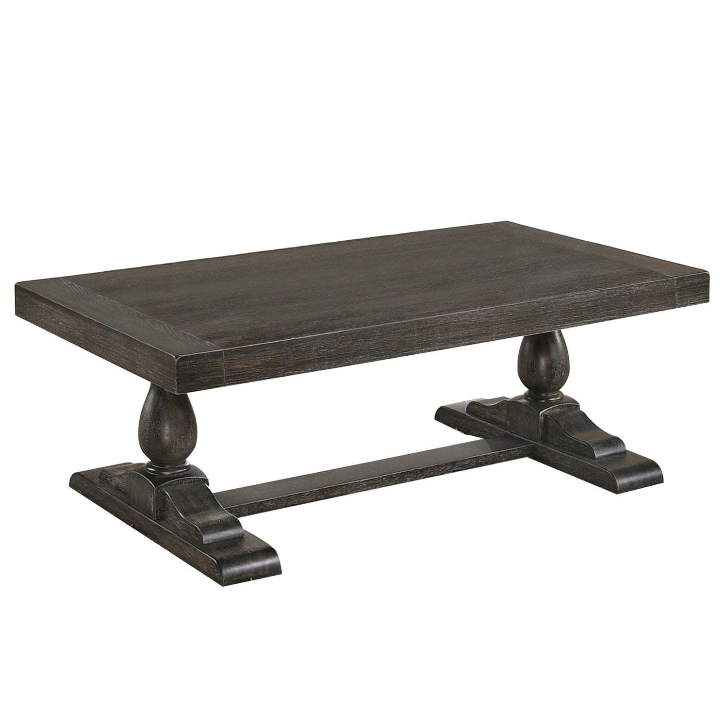Homestock 18 In.H Driftwood Coffee Table Dove Gray Finish Modern Wood Accent Table For Living Room Piece
