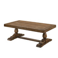 Homestock 18 In.H Driftwood Style Coffee Table Dove Gray Finish Modern Accent Table For Living Room