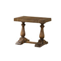 Homestock 24 In.H Driftwood End Table Dove Grey Accent Table For Living Room Modern Design Accent For Home Hotel Decor