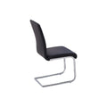 Homestock 29.9 In.H Chrome Soild High Back Armless Side Chair Set Of 2