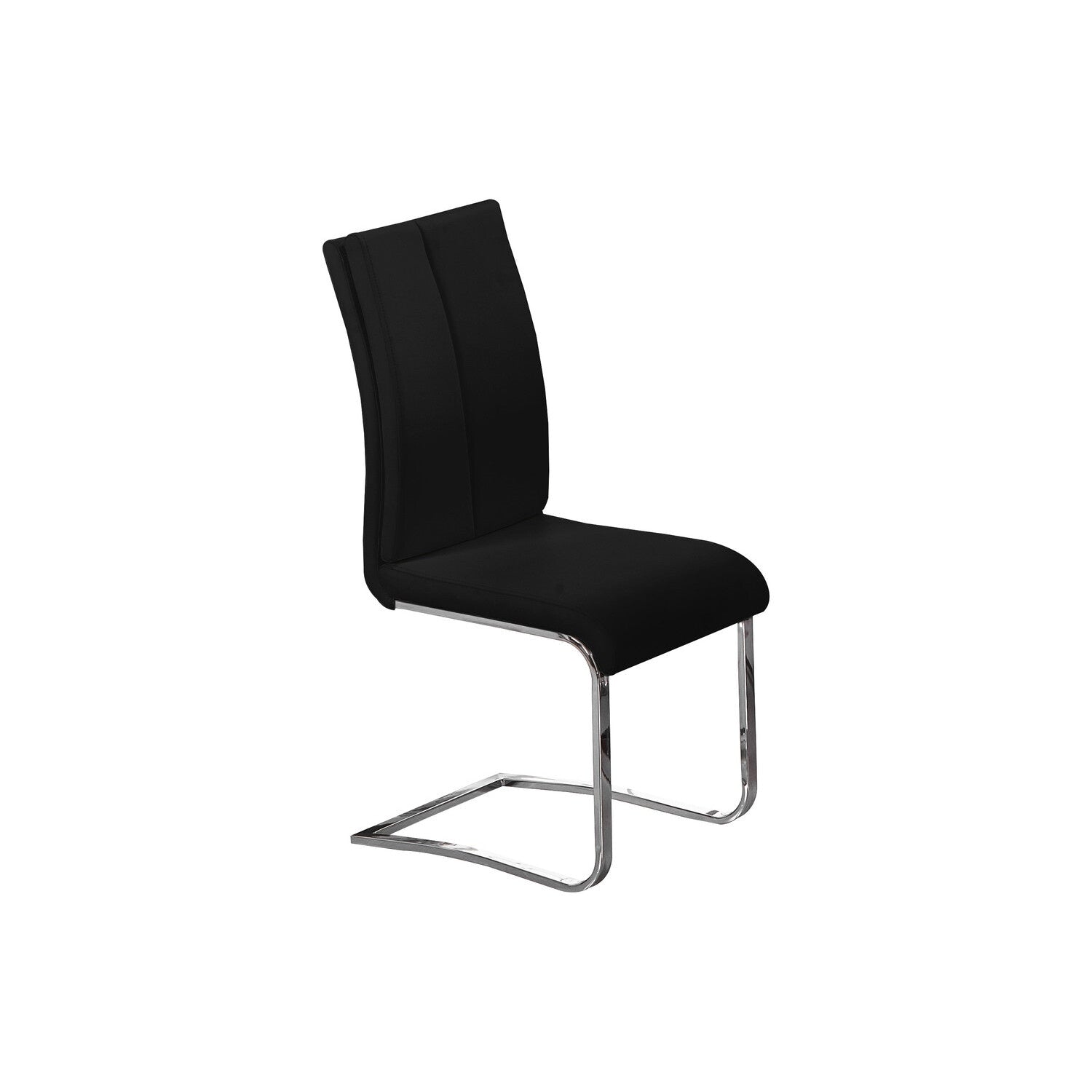 Homestock 30.6 In.H Black Solid High Back Armless Dining Chair Set Of 2