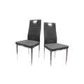 Homestock 32.4 In.H Gray Upholstered High Back Armless Side Chair Set Of 2
