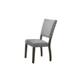 Homestock 33.3 In.H Light Gray Upholstered High Back Armless Side Chair Set Of 2