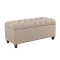 Copper Grove Muir Button Tufted Storage Bench Tan