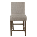 Porch Den Robin Sterling Grey Nailhead Counter Stool