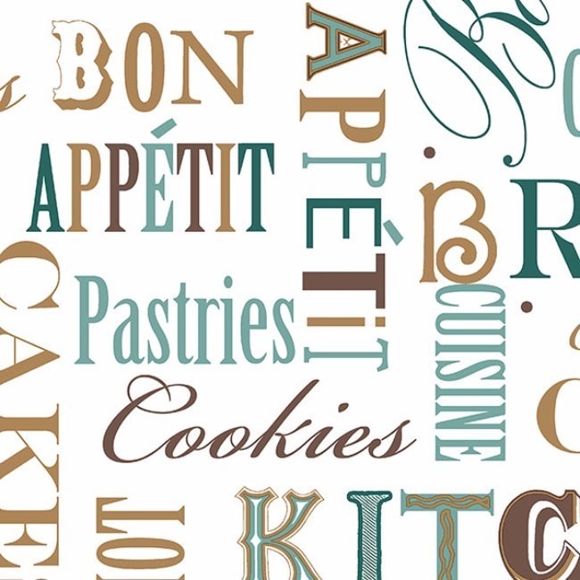 Homestead Culinary Quotes 32.7 Foot X 20.5 Inch Wallpaper