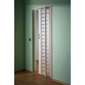 Homestyle Metro Aluminum With Frosted Squares Insert Folding Door Silver