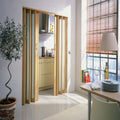 Homestyle Metro Beech With Turquoise Insert Folding Door