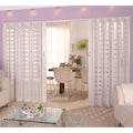 Homestyle Metro White With Frosted Squares Insert Folding Door