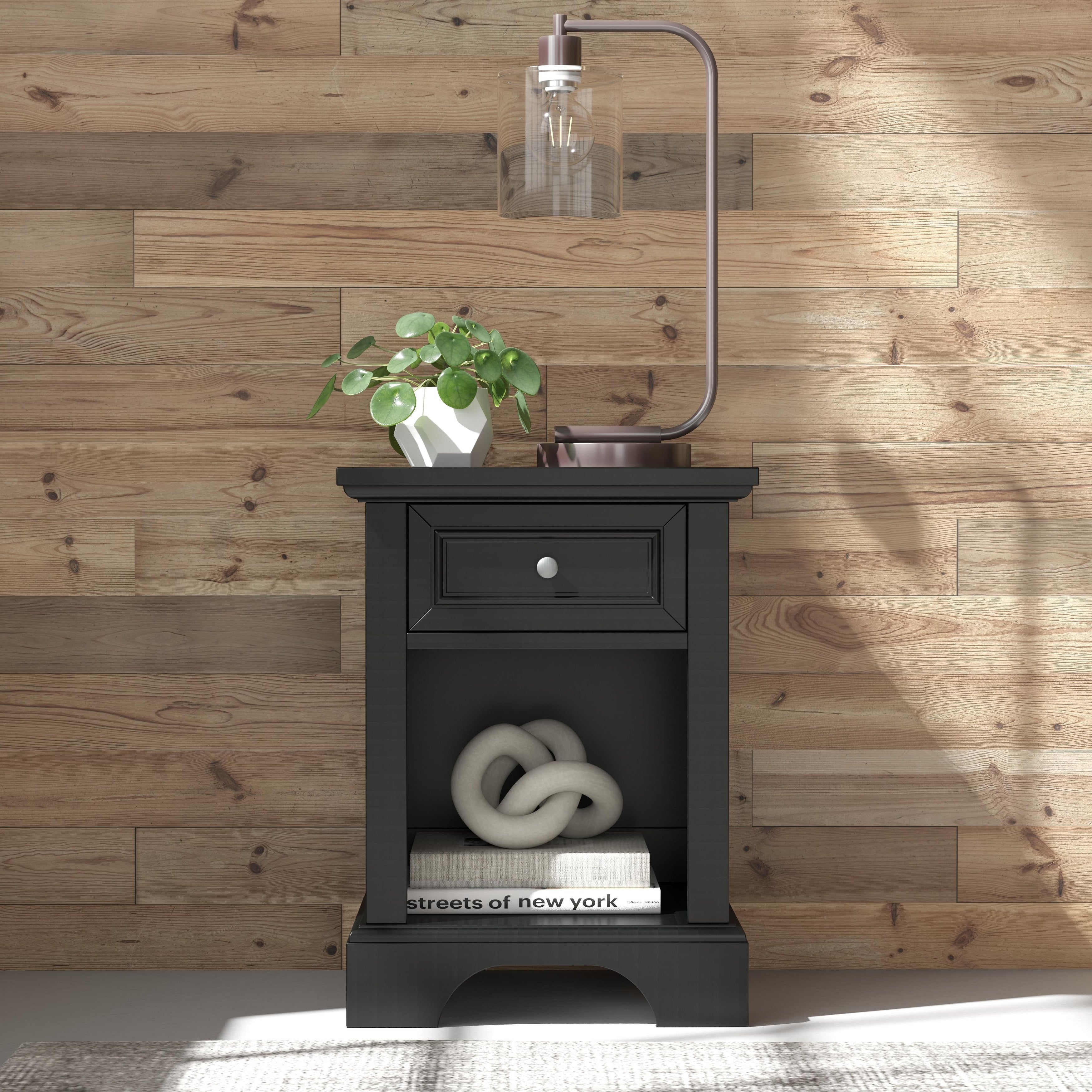 Copper Grove Oastler Black Night Stand