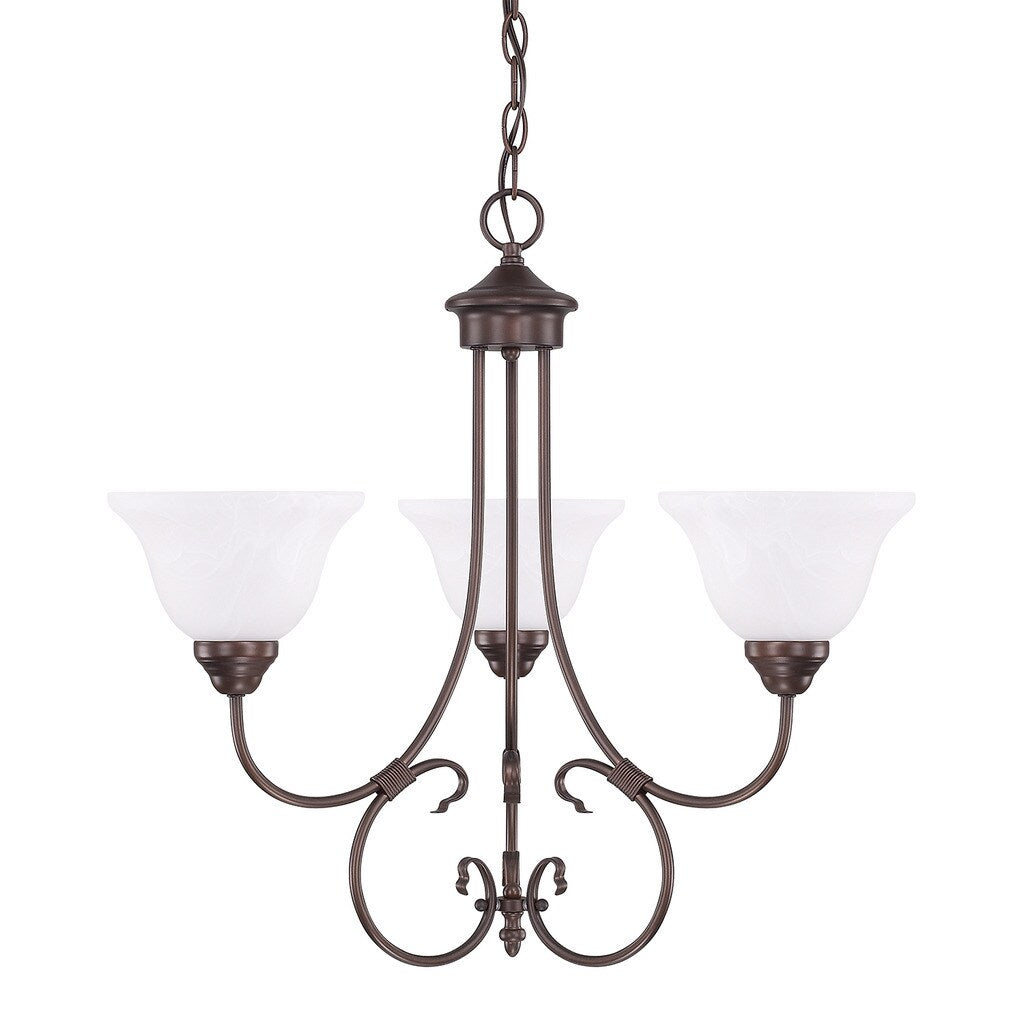 Capital Lighting Homeplace Collection 3 Light Bronze Chandelier