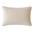 Homey Cozy Textured Throw Pillow Soft Ivory For Clean Minimal Interiors 2 Pack