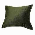 Homey Cozy Velvet Throw Pillow Deep Forest Green With Luxe Shine Rich Texture Set Of 2