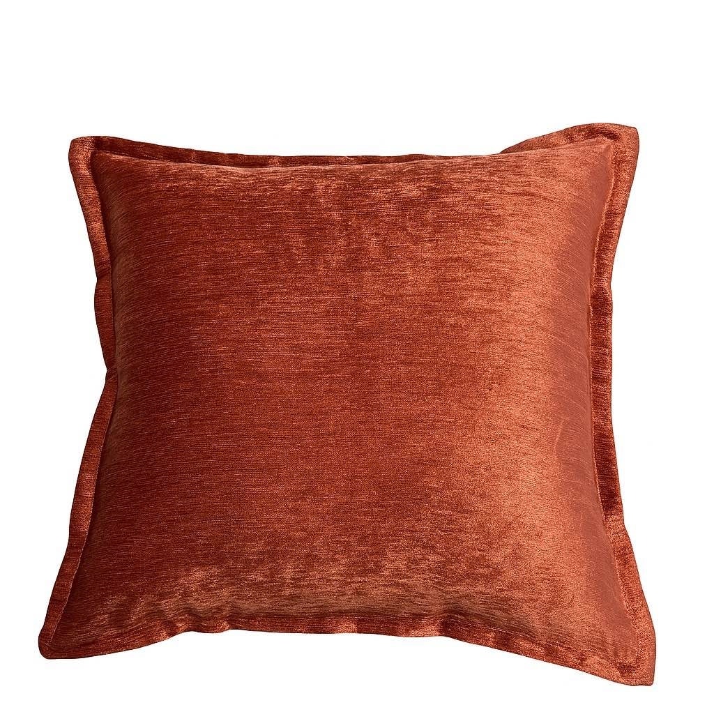 Homey Cozy Velvet Throw Pillow Rose Copper Elegance With Soft Luster And Modern Warmth Set Of 2