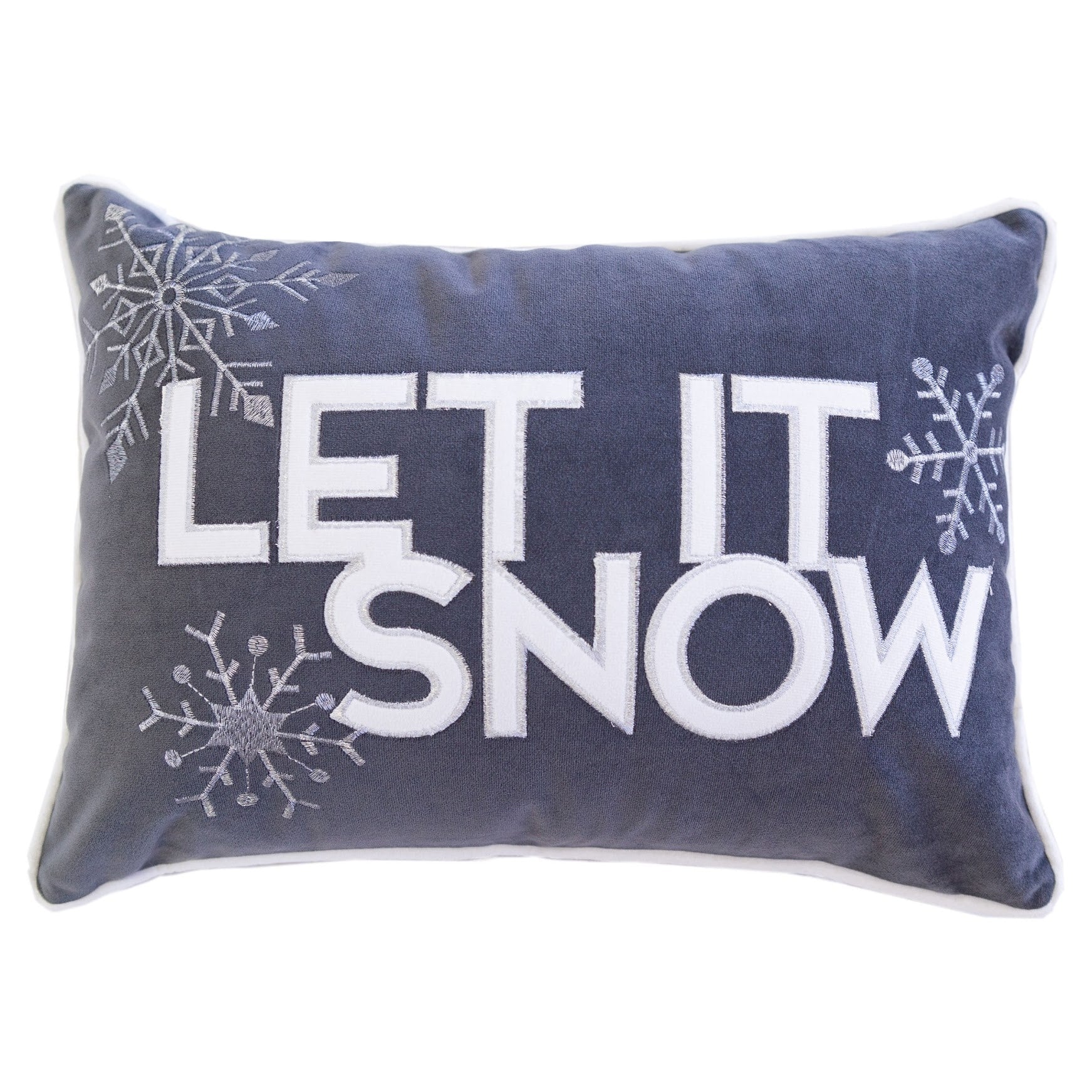 Homey Cozy Embroidery Christmas Holiday Throw Pillow Cover Insert
