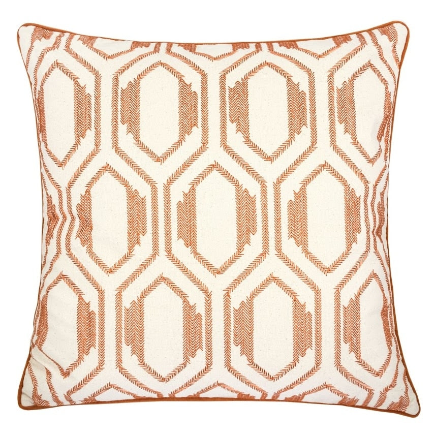 Homey Cozy Embroidery Cotton Throw Pillow Cover Insert Set Of 2