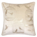 Homey Cozy Foil Print Bird Throw Pillow Cover Insert