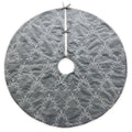 Homey Cozy Velvet Embroidered Christmas Tree Skirt
