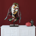 Homme Mixed Media Iron Hand Pinted Colorful Art Sculpture