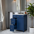 Homy Casa Ojo 24 Bathroom Vanity With Ceramic Sink 2 Drawers Door Storage Cabinet Freestanding Small Space Vanity
