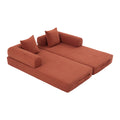 Homylin Convertible Foldable Sofa Bed With Metal Frame Corduroy 2 Seat