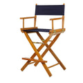 Honey Oak Frame 24 Inch Counter Height Directors Chair