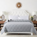 Honeycomb Color Contrast Stitched Down Alternative Blanket