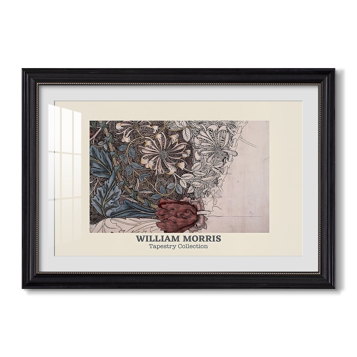 Honeysuckle 1874 William Morris Custom Framed Print