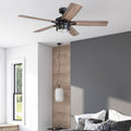 Honeywell Bonterra 52 Ceiling Fan With Remote Control Matte Black 52 Inch