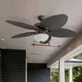 Honeywell Inland Breeze 52 Bronze Outdoor Led Ceiling Fan With Light Plastic Wicker Blades