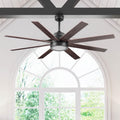 Honeywell Xerxes 62 Oil Rubbed Bronze Led Remote Control Ceiling Fan 8 Blade Integrated Light