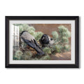 Hooded Crows 1891 Bruno Liljefors Custom Framed Print