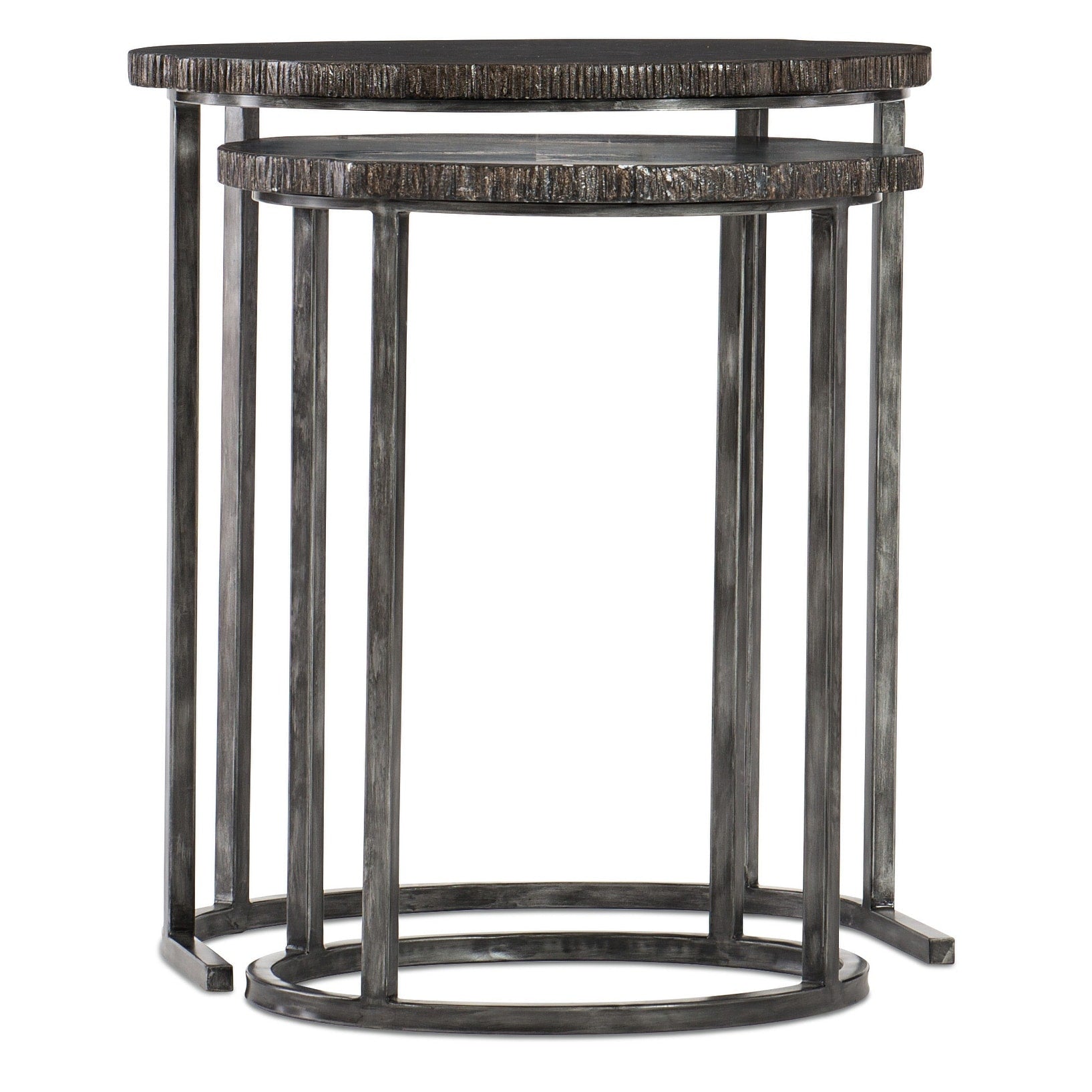 Hooker Furniture 500 50 949 Dkw 23 1 2 Wide Wood Top Hardwood And Metal Nesting Table Petrified N A