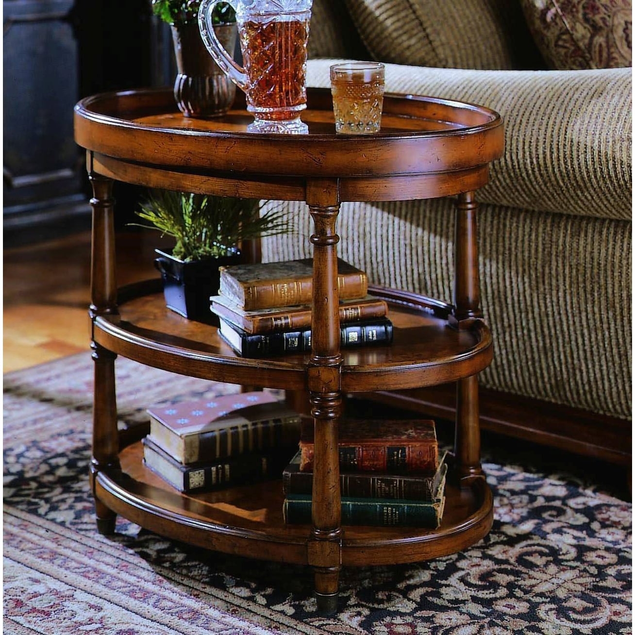 Hooker Furniture 500 50 590 28 Long Hardwood End Table Mappa Burl
