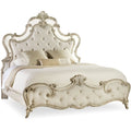 Hooker Furniture 5413 90850 Queen Hardwood Panel Bed Frame From The Sanctuary Collection Bardot Silver