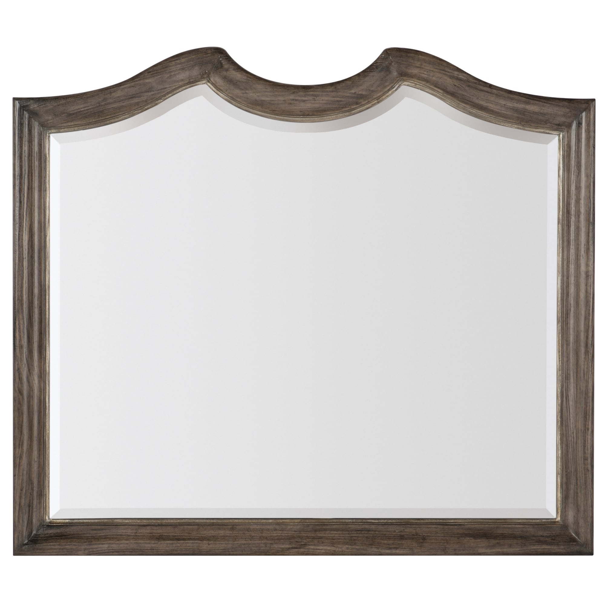 Hooker Furniture 5820 90004 Woodlands 42 X 48 Arched Beveled Wood Heathered Lambswool
