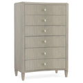 Hooker Furniture 5990 90010 Ltwd Elixir 38 Wide Rubberwood And Walnut Dresser W Serene Gray Beige