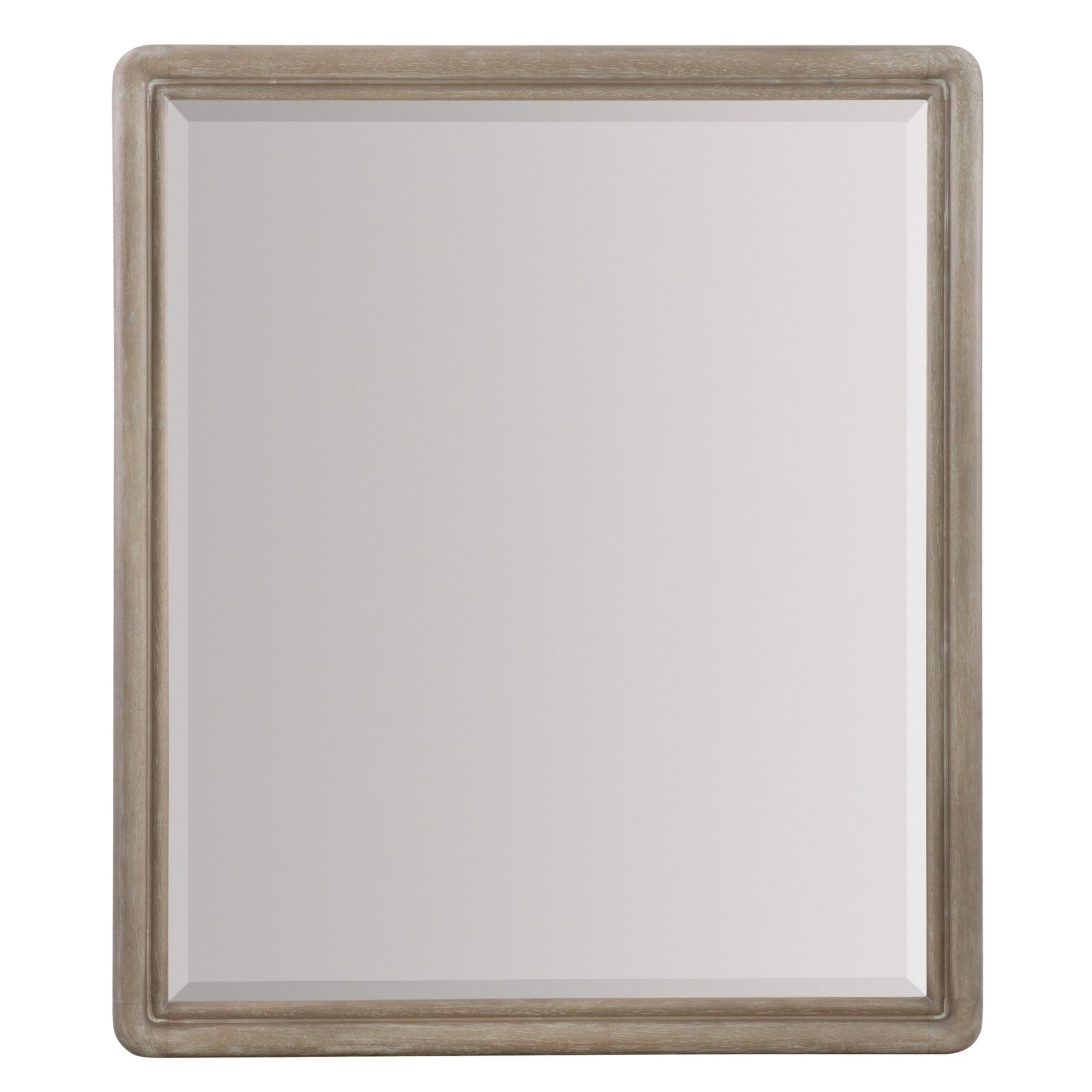 Hooker Furniture 6050 90004 42 X 36 Rectangular Beveled Rubberwood Framed Accent Mirror From The Affinity Collection Greige